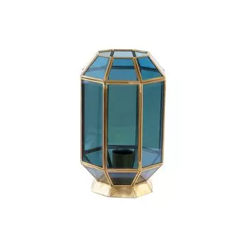 Настольная лампа DKD Home Decor Crystal Blue Gold 220 В Латунь 50 Вт (18 x 19 x 29 см), синий