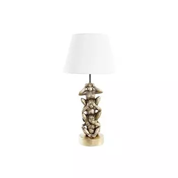 Настольная лампа DKD Home Decor Golden White Colonial 220 В 50 Вт Monkey (30 x 30 x 61 см)