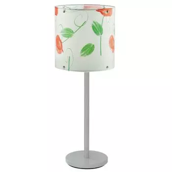 Настольная лампа для улицы, зелено-красная, с рисунком, высота 51 см. etc-shop, мультиколор