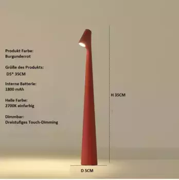 Настольная лампа DTC GmbH, красный