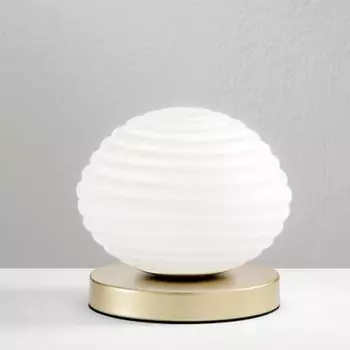 Настольная лампа ECO-LIGHT Ripple бело-золотой E27 180мм Eco-Light Leuchten GmbH, белый