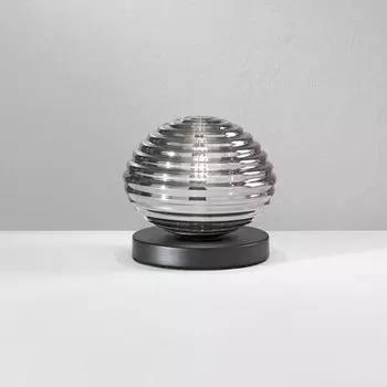 Настольная лампа ECO-LIGHT Ripple черно-прозрачный и черный E27 180мм Eco-Light Leuchten GmbH
