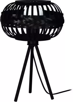Настольная лампа EGLO "AMSFIELD 1", лампа E27 | Лампы можно менять без лампочек, настольная лампа, торшер, светильник, гостиная, спальня, цоколь Е27 26,00 см, Высота: 41,00 см., черный