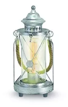 Настольная лампа Eglo Bradford серебро 33 х 14 см E27, макс. 60 Вт