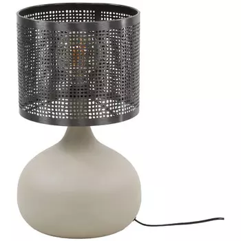 Настольная лампа famlights, 12,5x12,5x46 см, черный/серый