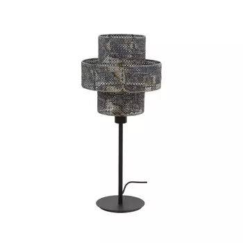 Настольная лампа famlights, 14x14x58 см, серый/черный