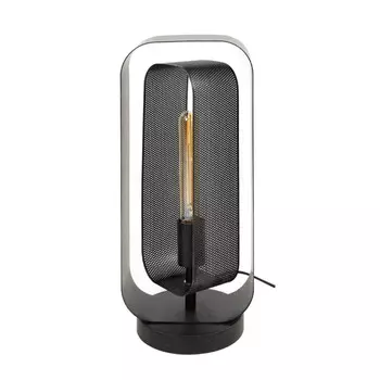 Настольная лампа famlights, 14x18x41 см, серебристый