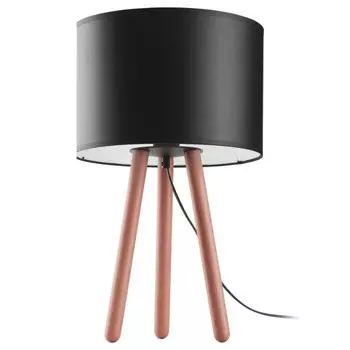 Настольная лампа famlights, 15x15x50 см, черный/коричневый