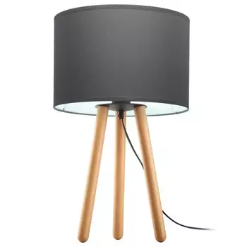 Настольная лампа famlights, 15x15x50 см, цвет графита/сосны