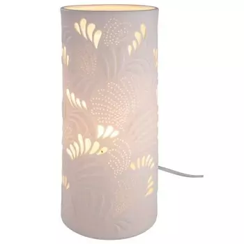 Настольная лампа GILDE Blattwerk, белый