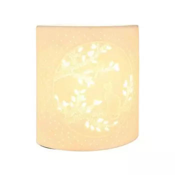 Настольная лампа GILDE Katze mit Vogel, белый