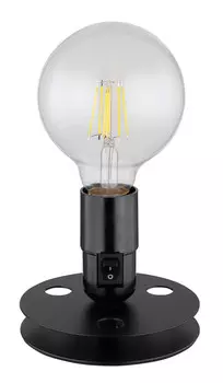 Настольная лампа Globo, 12x9 см, черный