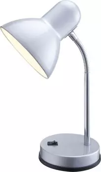 Настольная лампа Globo Basic хром серебристый металлик, 1xE27; 2487 Globo Lighting, серебро