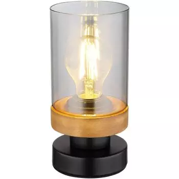 Настольная лампа Globo Finca черно-коричневый 20,5 х 10 см Е27, макс. 40 Вт. Globo Lighting, черный