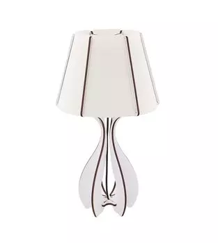 Настольная лампа Globo Tl, МДФ, белая с коричневой кромкой, 1Xled 21581 Globo Lighting, белый