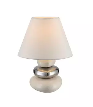Настольная лампа Globo Travis керамическая бежевая, 1xE14; 21686 Globo Lighting, бежевый