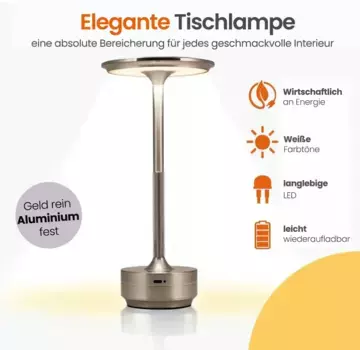 Настольная лампа Goliving, серебряный