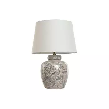 Настольная лампа Home ESPRIT White Beige из керамики 50 Вт 220 В 43,5 x 43,5 x 61 см
