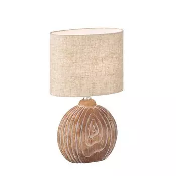 Настольная лампа, имитация керамического дерева, песочный текстиль, H 39 см etc-shop