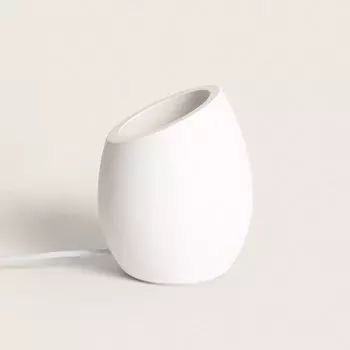 Настольная лампа из гипса Ascend Uplighter White LEDKIA, белый