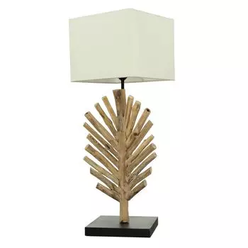 Настольная лампа из коряги из ткани высотой 69 см, уникальная настольная лампа ручной работы E27 SAWATH Licht-Erlebnisse, мультиколор