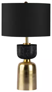 Настольная лампа Kayoom, 31x31x54 см, черный/золотой