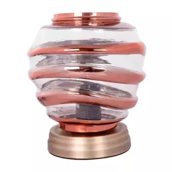 Настольная лампа Kayoom «Настольная лампа Aladin III 720», 1 лампочка, лампочка E27 | без лампочек, лаконичный дизайн, можно комбинировать разными способами, цвет Champagner, Kupfer