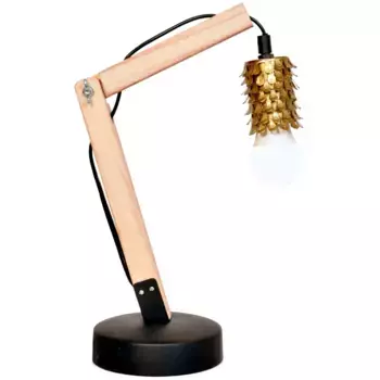 Настольная лампа Kayoom «Настольная лампа Rossa IV», 1 лампочка, лампочка E27 | без лампочек, современный, можно комбинировать, цвет Messing