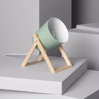 Настольная лампа Kiume из металла цвета морской волны LEDKIA