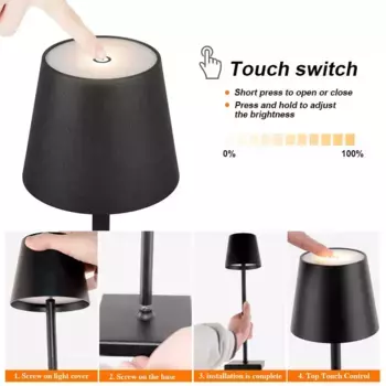 Настольная лампа LAMON, черный