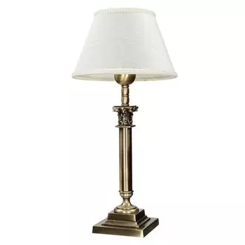 Настольная лампа латунь ткань под бронзу E14 Модерн прикроватный светильник ручной работы Licht-Erlebnisse, мультиколор