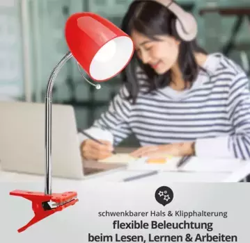 Настольная лампа LED Universum, красный