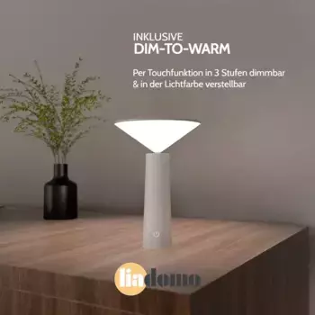 Настольная лампа Liadomo, белый