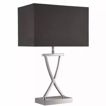 Настольная лампа Licht-Erlebnisse TABLE цвет silber satiniert/schwarz