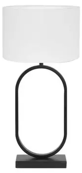 Настольная лампа Light & Living Jamiri/Polycotton, черно-белый