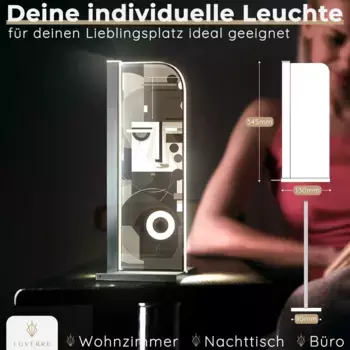 Настольная лампа LUVERRE, серый