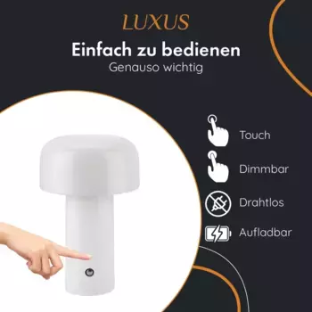 Настольная лампа LUXUS, белый