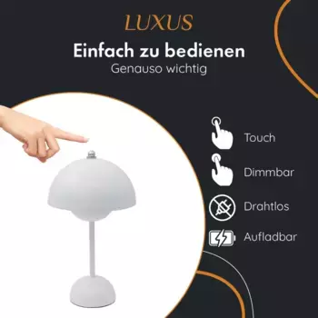 Настольная лампа LUXUS, белый