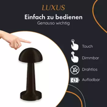 Настольная лампа LUXUS, черный