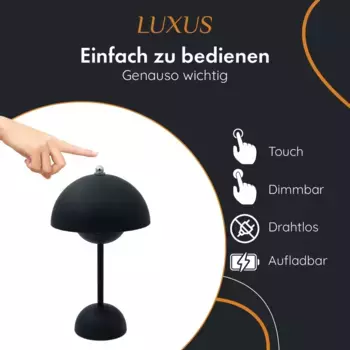 Настольная лампа LUXUS, черный