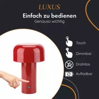 Настольная лампа LUXUS, красный