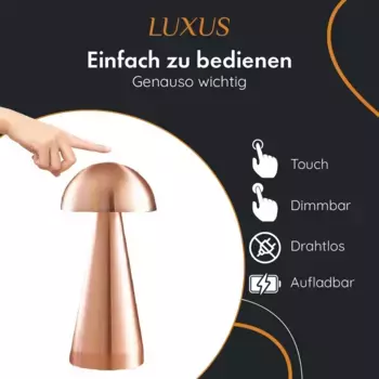 Настольная лампа LUXUS, розовый