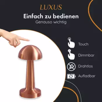 Настольная лампа LUXUS, розовый