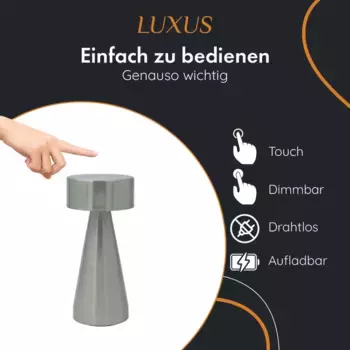 Настольная лампа LUXUS, серебряный