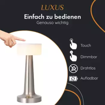 Настольная лампа LUXUS, серебряный