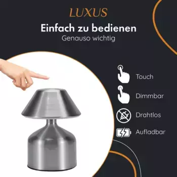 Настольная лампа LUXUS, серебряный