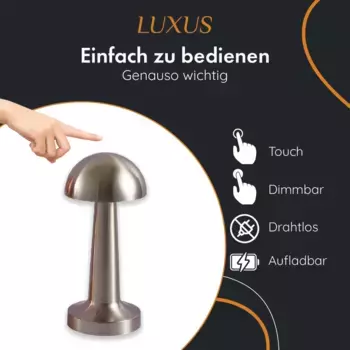 Настольная лампа LUXUS, серебряный