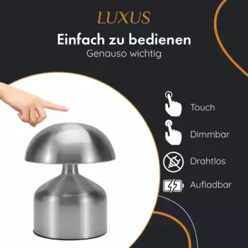 Настольная лампа LUXUS, серебряный