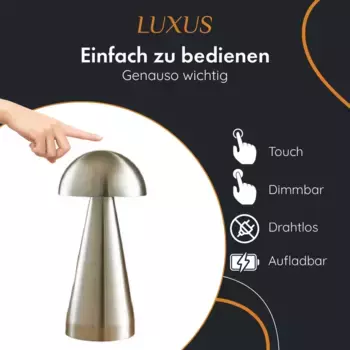 Настольная лампа LUXUS, серебряный