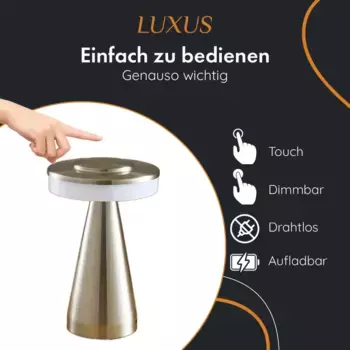 Настольная лампа LUXUS, серебряный